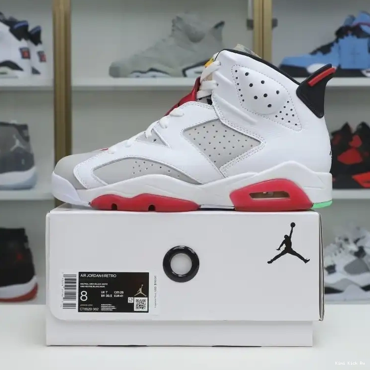 6 AIR RETRO JORDAN NEUTRAL Kimikick GREY 0628